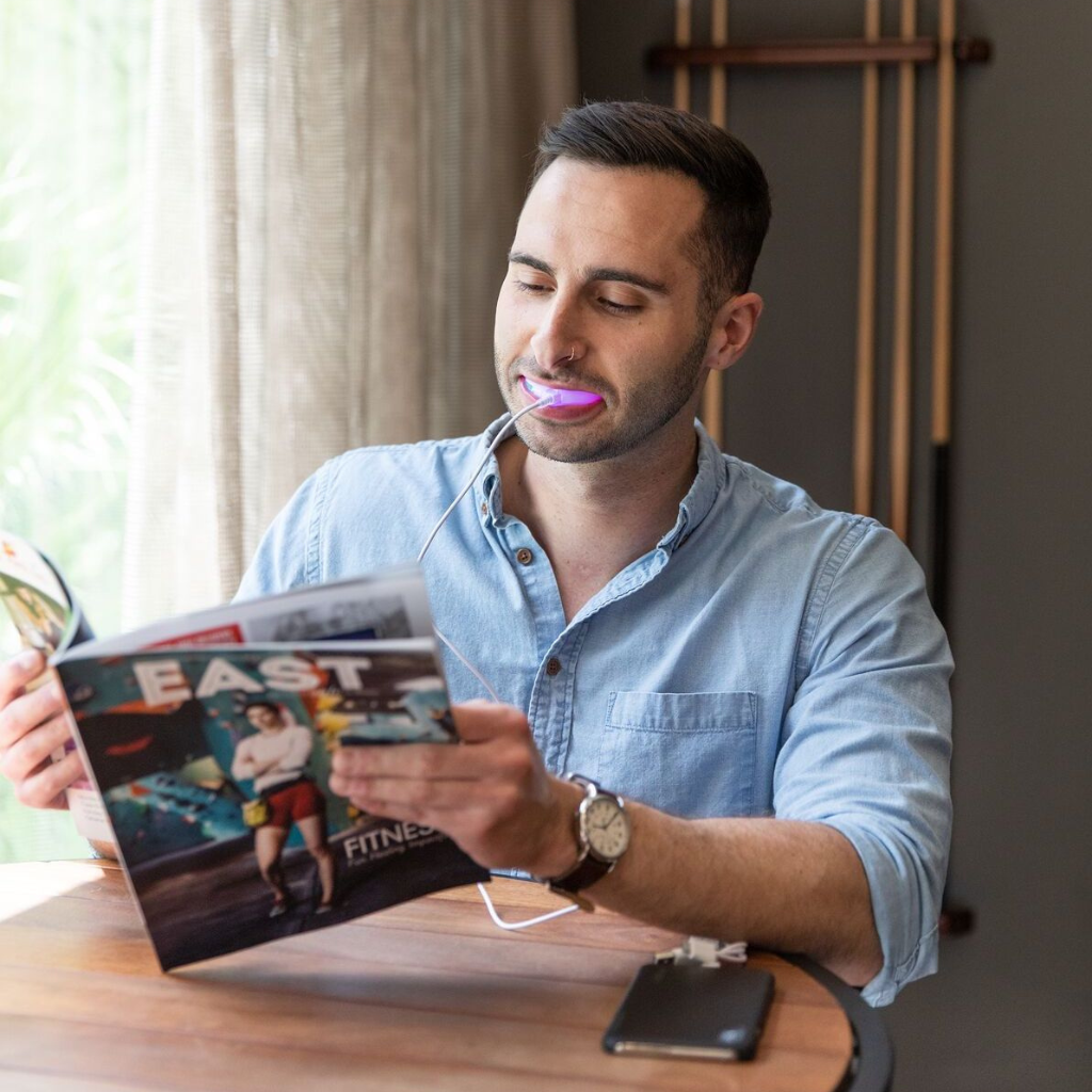 Wireless LED Teeth Whitening Set โ Complete Home Smile Kit