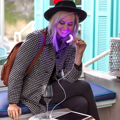 Wireless LED Teeth Whitening Set – Complete Home Smile Kit